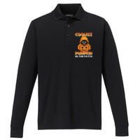 Coolest Pumpkin In The Patch Halloween Kids Design Performance Long Sleeve Polo