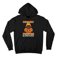 Coolest Pumpkin In The Patch Halloween Kids Design Hoodie