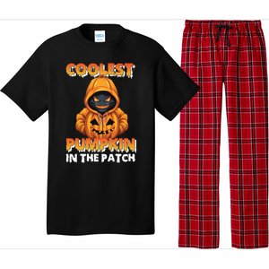 Coolest Pumpkin In The Patch Halloween Kids Design Pajama Set