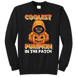 Coolest Pumpkin In The Patch Halloween Kids Design Tall Sweatshirt