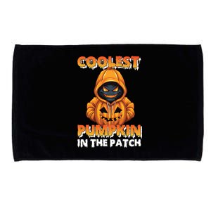 Coolest Pumpkin In The Patch Halloween Kids Design Microfiber Hand Towel