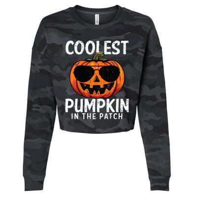 Coolest Pumpkin In The Patch Halloween Cropped Pullover Crew