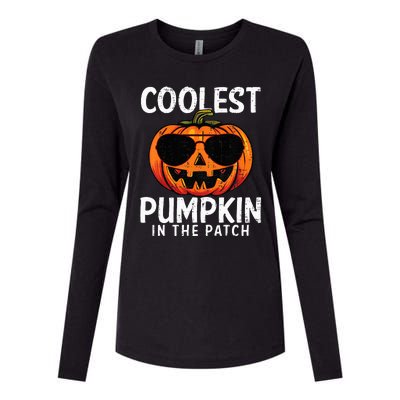 Coolest Pumpkin In The Patch Halloween Womens Cotton Relaxed Long Sleeve T-Shirt