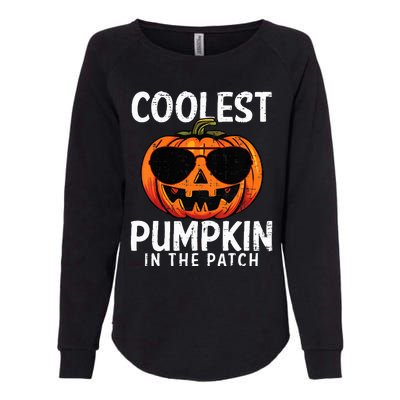 Coolest Pumpkin In The Patch Halloween Womens California Wash Sweatshirt