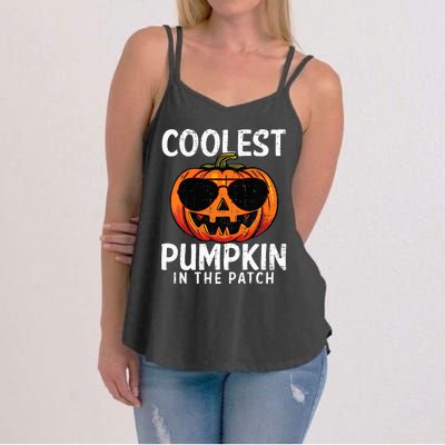 Coolest Pumpkin In The Patch Halloween Women's Strappy Tank