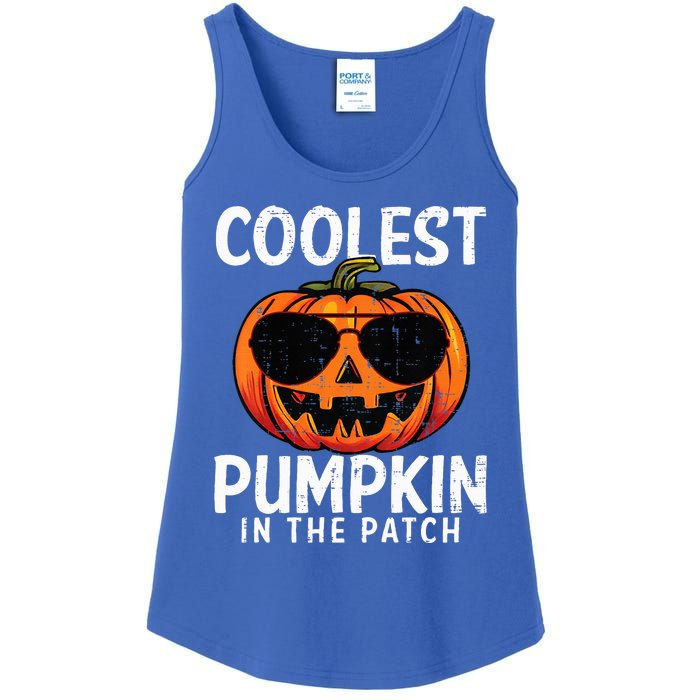 Coolest Pumpkin In The Patch Halloween Ladies Essential Tank