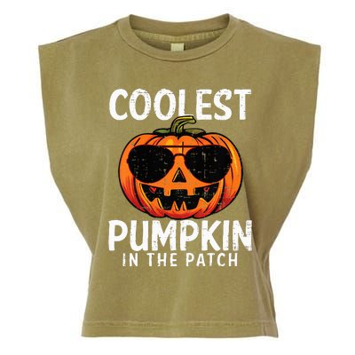 Coolest Pumpkin In The Patch Halloween Garment-Dyed Women's Muscle Tee