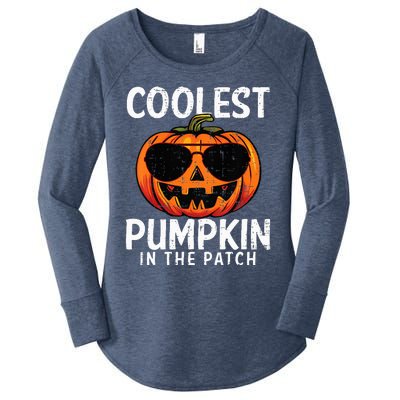 Coolest Pumpkin In The Patch Halloween Women's Perfect Tri Tunic Long Sleeve Shirt