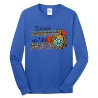 Cutest Pumpkin In The Patch Leopard Pumpkin Thanksgiving Cool Gift Tall Long Sleeve T-Shirt