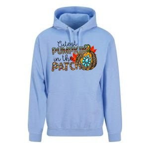 Cutest Pumpkin In The Patch Leopard Pumpkin Thanksgiving Cool Gift Unisex Surf Hoodie