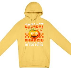 Coolest Pumpkin In The Patch Halloween Gift Premium Pullover Hoodie