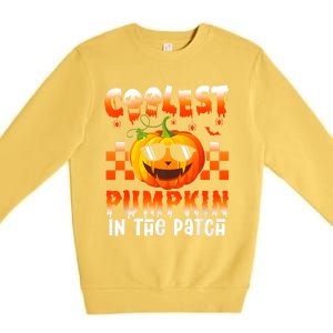 Coolest Pumpkin In The Patch Halloween Gift Premium Crewneck Sweatshirt