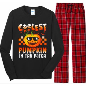 Coolest Pumpkin In The Patch Halloween Gift Long Sleeve Pajama Set