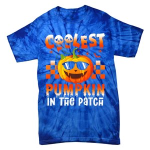 Coolest Pumpkin In The Patch Halloween Gift Tie-Dye T-Shirt