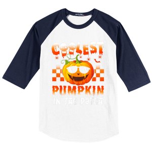 Coolest Pumpkin In The Patch Halloween Gift Baseball Sleeve Shirt