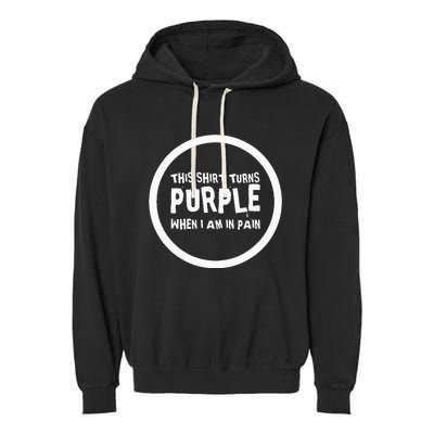 Chronic Pain Illness Awareness Support Purple Pain Fatigue Garment-Dyed Fleece Hoodie