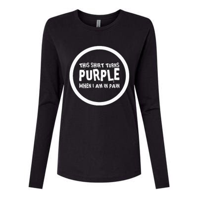 Chronic Pain Illness Awareness Support Purple Pain Fatigue Womens Cotton Relaxed Long Sleeve T-Shirt