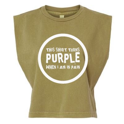 Chronic Pain Illness Awareness Support Purple Pain Fatigue Garment-Dyed Women's Muscle Tee