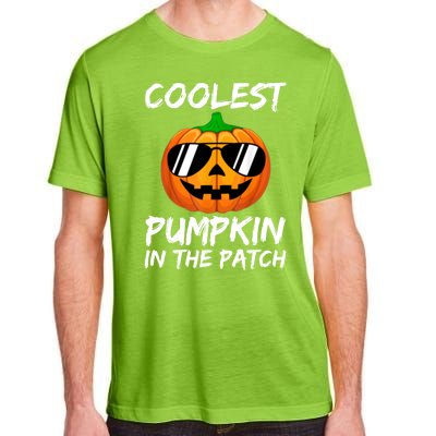 Coolest Pumpkin In The Patch Halloween Pumpkin Adult ChromaSoft Performance T-Shirt