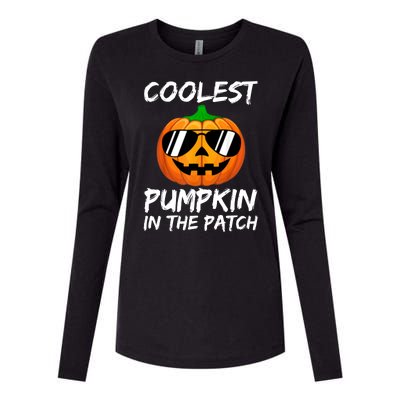 Coolest Pumpkin In The Patch Halloween Pumpkin Womens Cotton Relaxed Long Sleeve T-Shirt