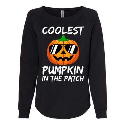 Coolest Pumpkin In The Patch Halloween Pumpkin Womens California Wash Sweatshirt