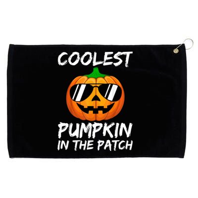 Coolest Pumpkin In The Patch Halloween Pumpkin Grommeted Golf Towel