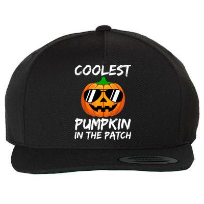 Coolest Pumpkin In The Patch Halloween Pumpkin Wool Snapback Cap