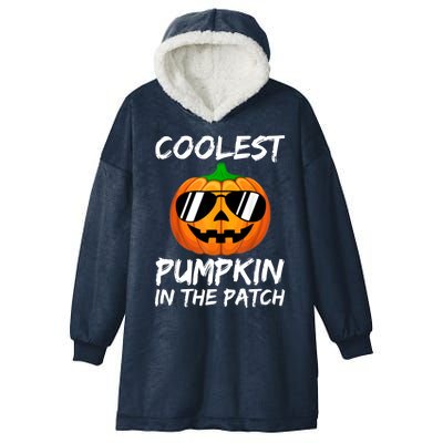 Coolest Pumpkin In The Patch Halloween Pumpkin Hooded Wearable Blanket