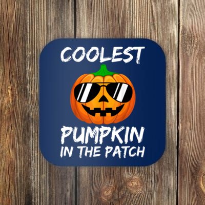 Coolest Pumpkin In The Patch Halloween Pumpkin Coaster