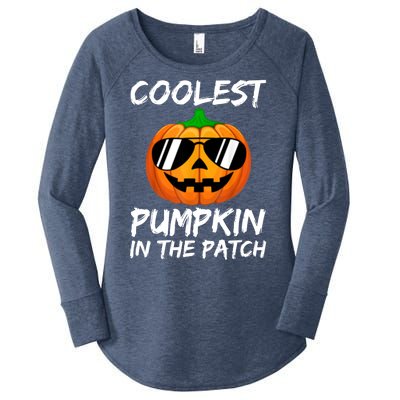 Coolest Pumpkin In The Patch Halloween Pumpkin Women's Perfect Tri Tunic Long Sleeve Shirt