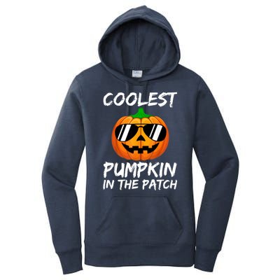 Coolest Pumpkin In The Patch Halloween Pumpkin Women's Pullover Hoodie