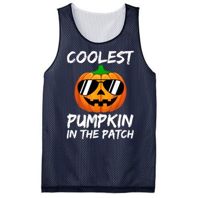 Coolest Pumpkin In The Patch Halloween Pumpkin Mesh Reversible Basketball Jersey Tank