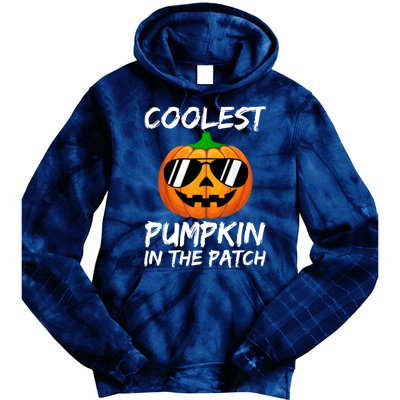 Coolest Pumpkin In The Patch Halloween Pumpkin Tie Dye Hoodie