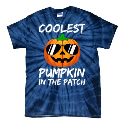 Coolest Pumpkin In The Patch Halloween Pumpkin Tie-Dye T-Shirt