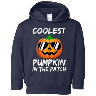 Coolest Pumpkin In The Patch Halloween Pumpkin Toddler Hoodie