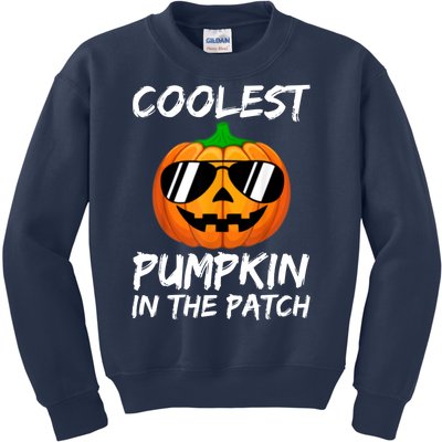 Coolest Pumpkin In The Patch Halloween Pumpkin Kids Sweatshirt