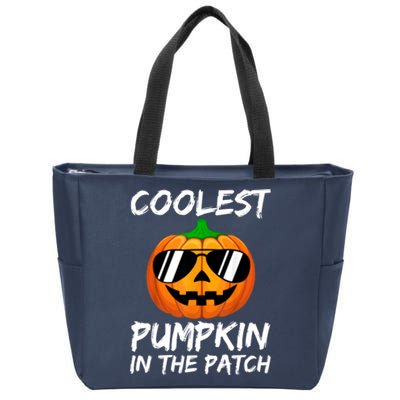 Coolest Pumpkin In The Patch Halloween Pumpkin Zip Tote Bag