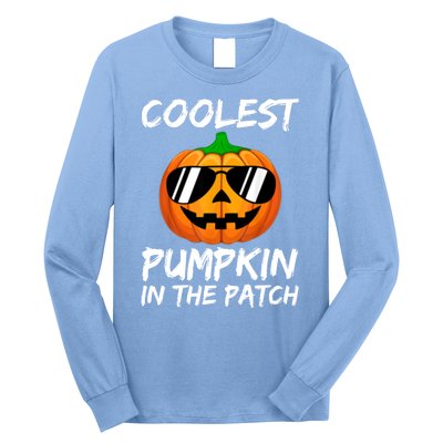 Coolest Pumpkin In The Patch Halloween Pumpkin Long Sleeve Shirt