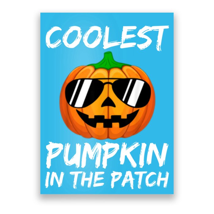 Coolest Pumpkin In The Patch Halloween Pumpkin Poster