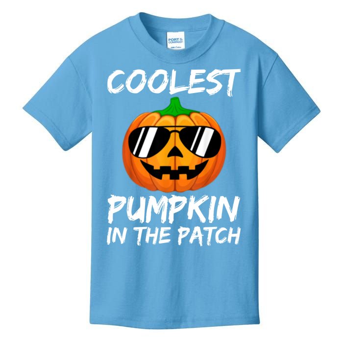 Coolest Pumpkin In The Patch Halloween Pumpkin Kids T-Shirt