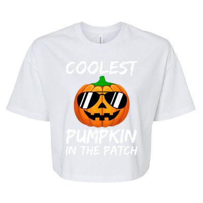 Coolest Pumpkin In The Patch Halloween Pumpkin Bella+Canvas Jersey Crop Tee