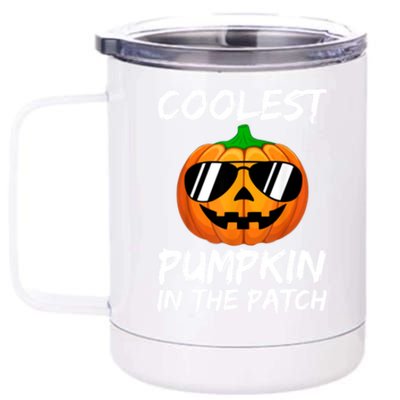 Coolest Pumpkin In The Patch Halloween Pumpkin 12 oz Stainless Steel Tumbler Cup