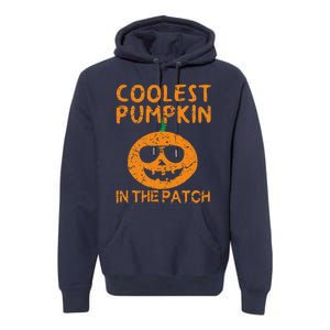 Coolest Pumpkin In The Patch Funny Halloweens Premium Hoodie