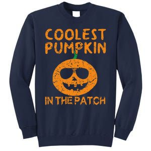 Coolest Pumpkin In The Patch Funny Halloweens Tall Sweatshirt