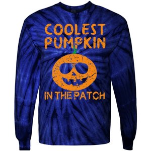 Coolest Pumpkin In The Patch Funny Halloweens Tie-Dye Long Sleeve Shirt