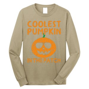 Coolest Pumpkin In The Patch Funny Halloweens Long Sleeve Shirt