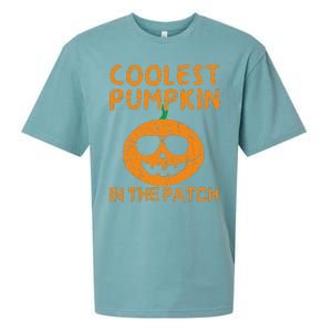 Coolest Pumpkin In The Patch Funny Halloweens Sueded Cloud Jersey T-Shirt