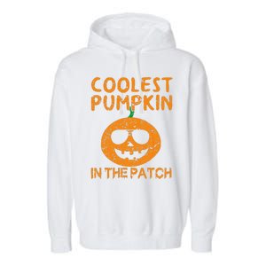 Coolest Pumpkin In The Patch Funny Halloweens Garment-Dyed Fleece Hoodie