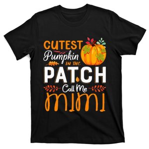 Cutest Pumpkin In The Patch Call Me Mimi Halloween Gift T-Shirt