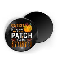 Cutest Pumpkin In The Patch Call Me Mimi Halloween Gift Magnet